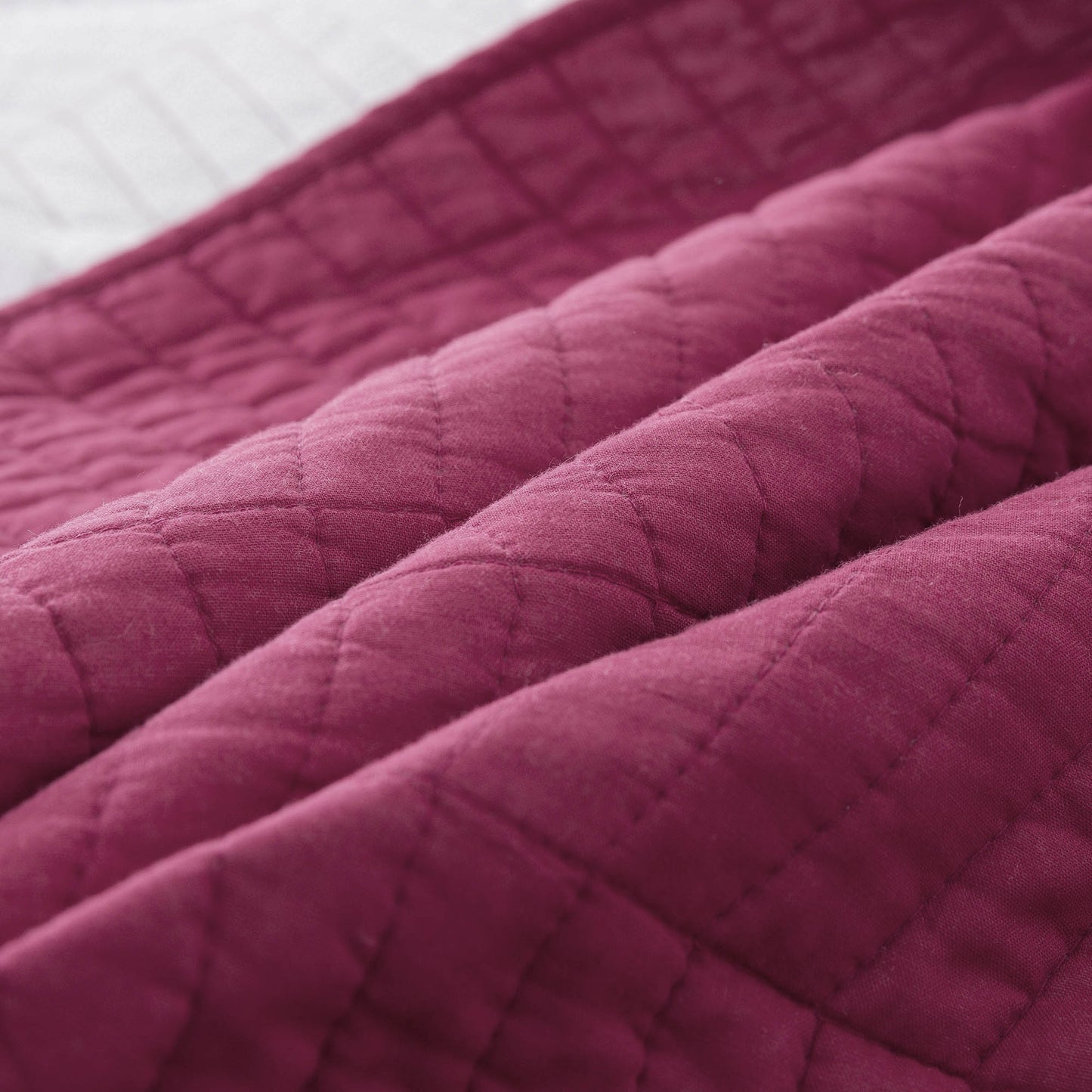 Kasentex Ultra Soft Cotton Oversized Bedspread Set, Blue or Red, Room Decor, Graduation Gifts