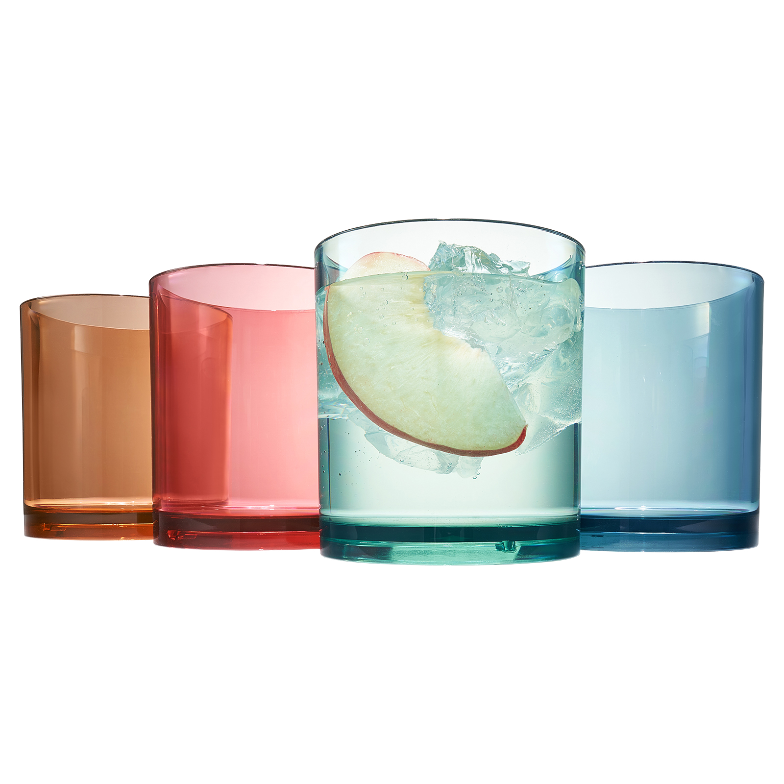Dining & Tableware: Eze Acrylic Lowball Whiskey Glassware, Set of 4 by Khen Site