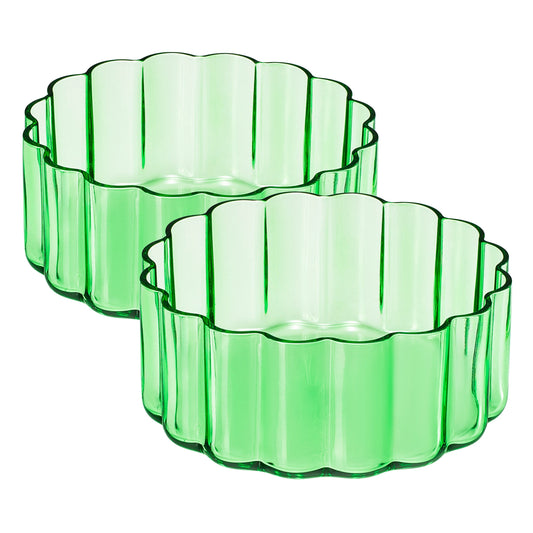 Dining & Tableware: Flower Bowl Glassware, Set of 2 by Khen Site