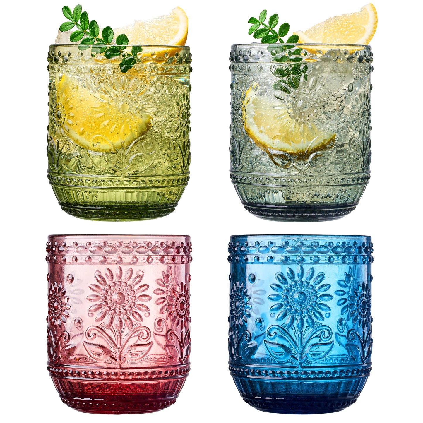 Dining & Tableware: Monet Lowball Tumbler Glassware, Set of 4 by Khen Site