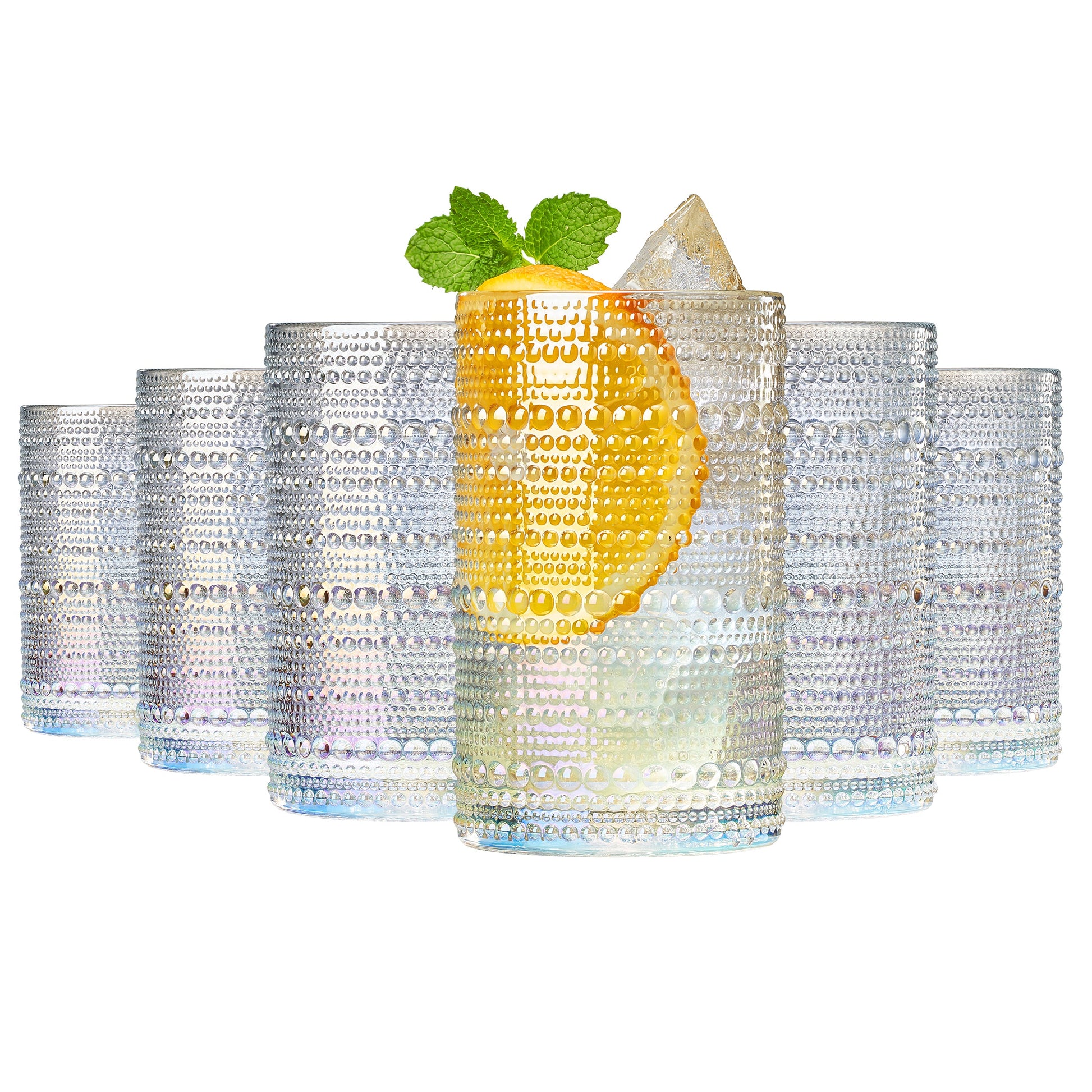 Dining & Tableware: Classica Hobnail Highball Glassware, Set of 6 by Khen Site