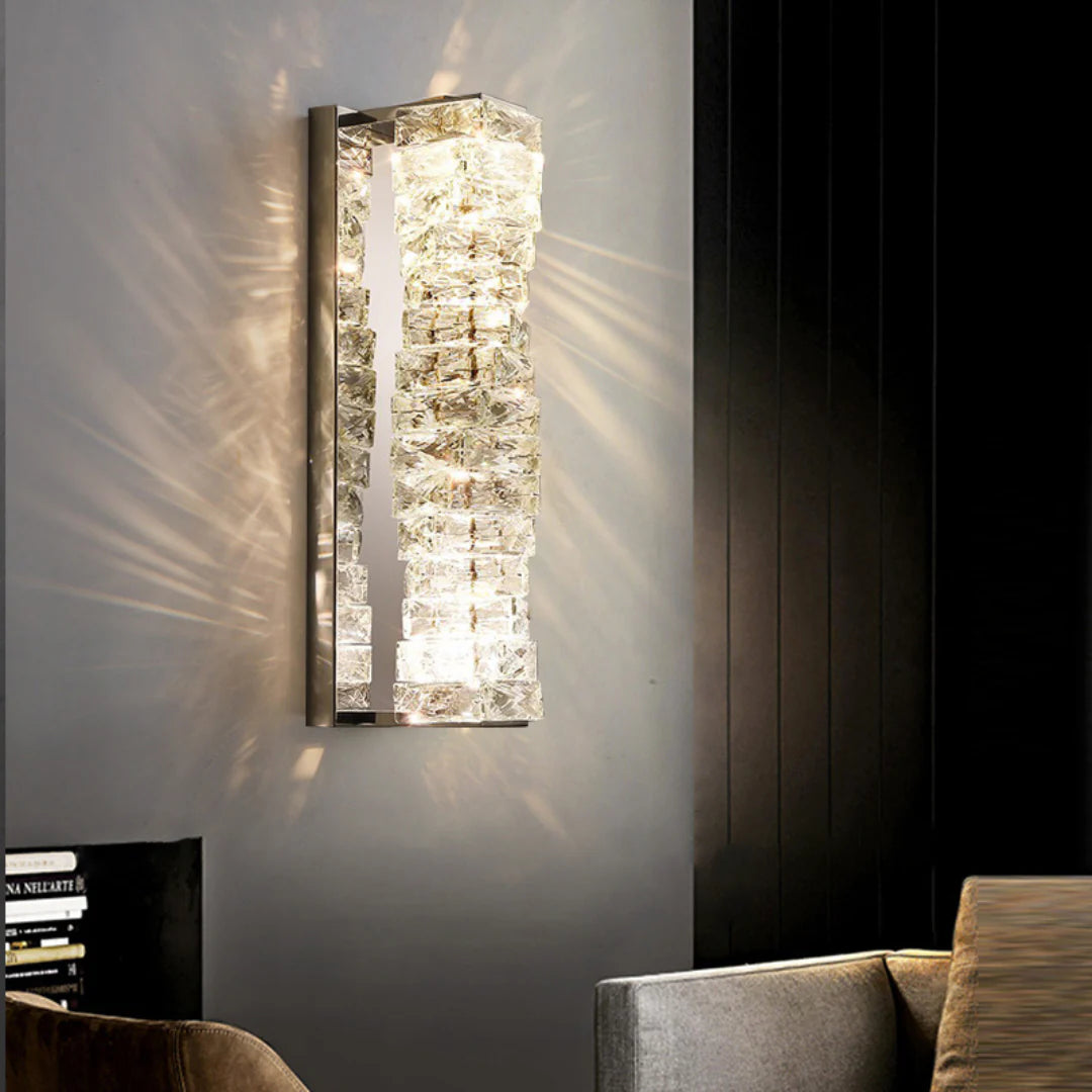 Crystal Laminated Wall Light