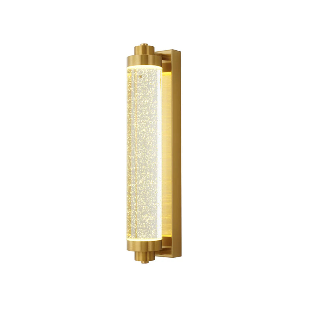 Long Tube Bubble Crystal Wall Lamp