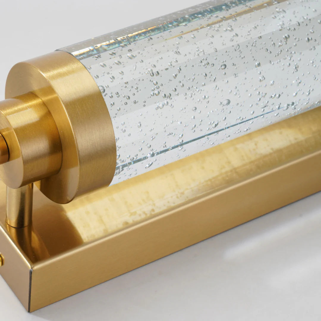 Long Tube Bubble Crystal Wall Lamp