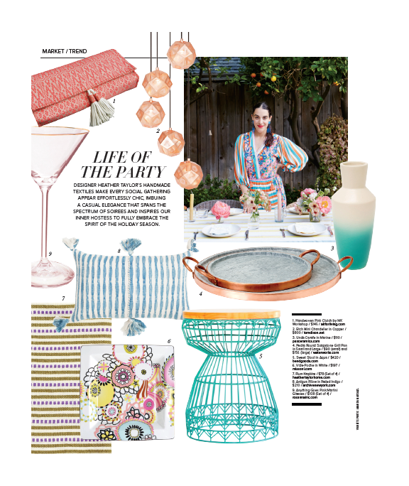 Antigua Pillow- Natural Faded Indigo 20"x20"