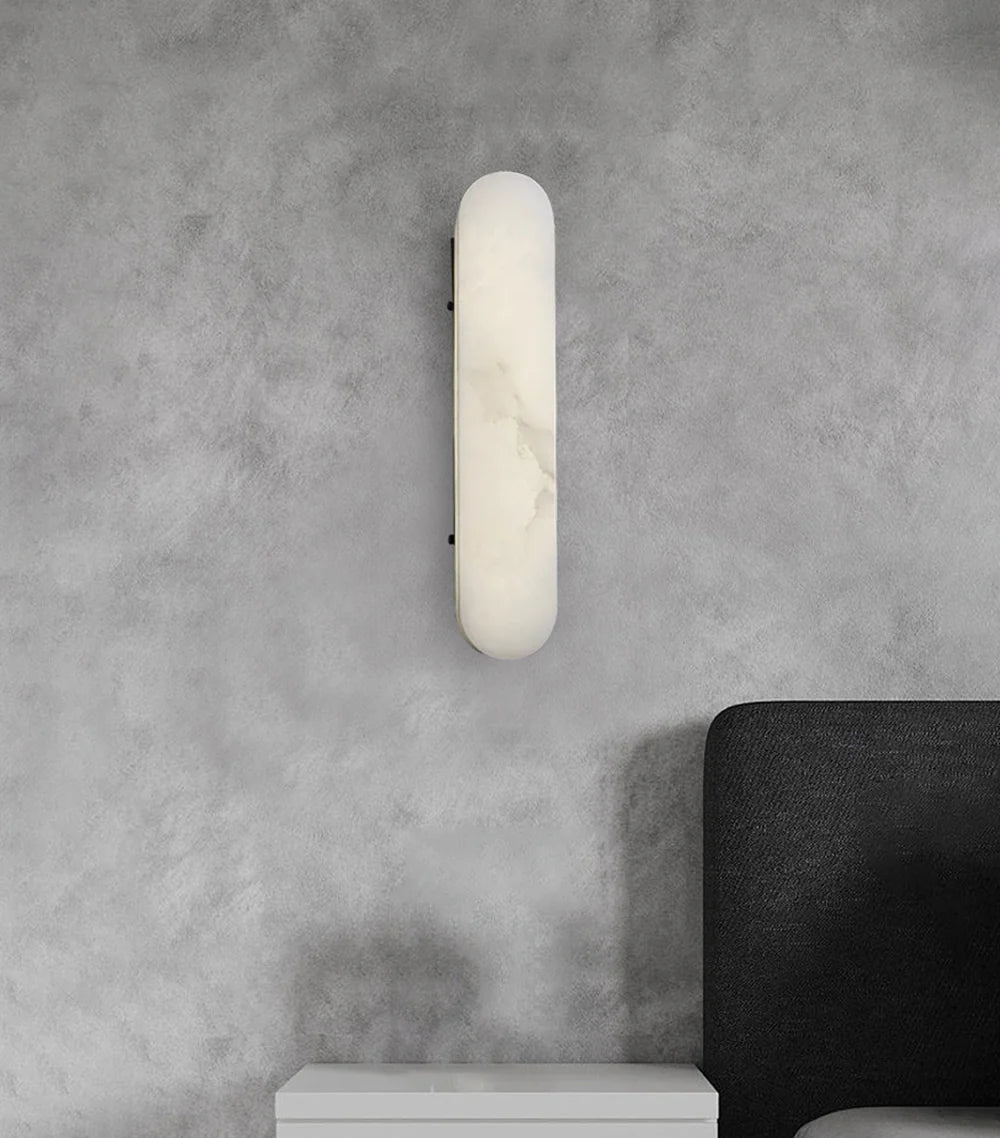 Luxury Alabaster Vertical Wall Lamp