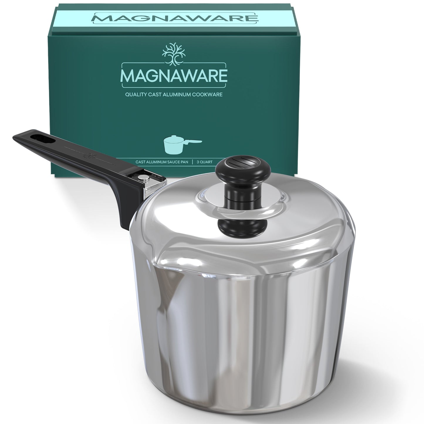 Kitchen Tools & Cookware: 3 Quart Sauce Pan with Lid by MAGNAWARE