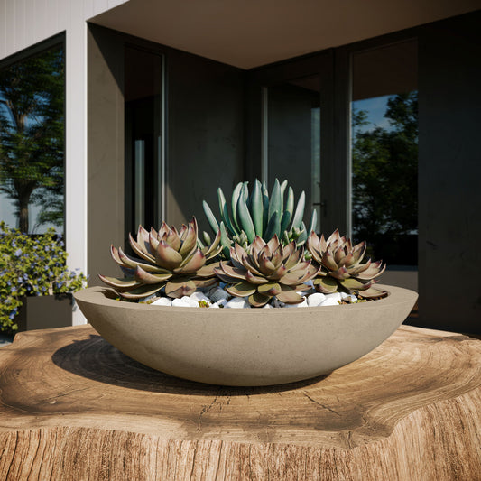 Garden & Outdoor: Oceanside Outdoor Shallow Planter by ModaConcrete - Direct source for architectural and precast concrete