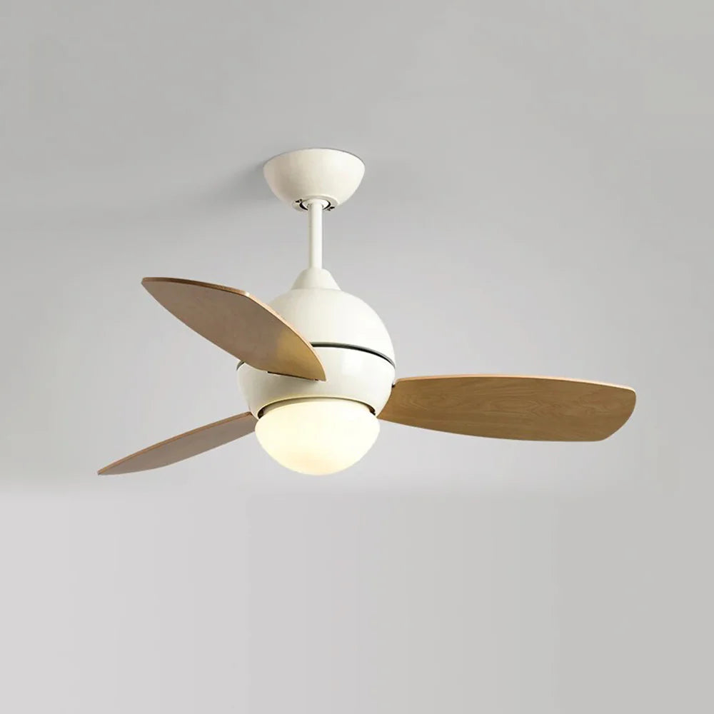 Macaron Wood Art Ceiling Fan Light