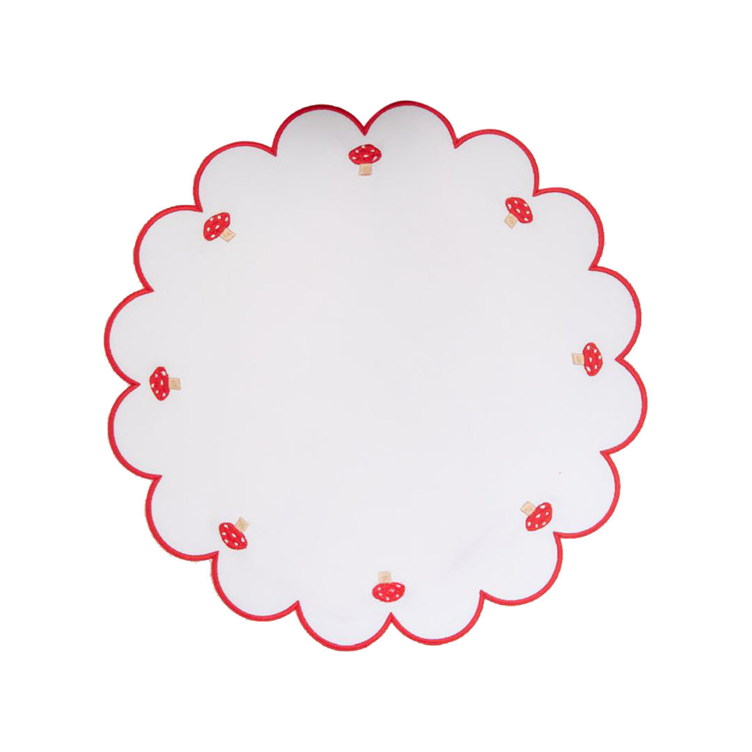 Area Rug: Mushroom Placemat by Talah Home