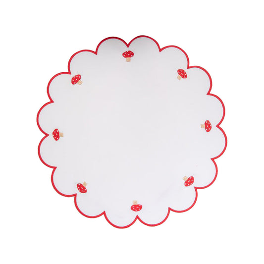 Area Rug: Mushroom Placemat by Talah Home