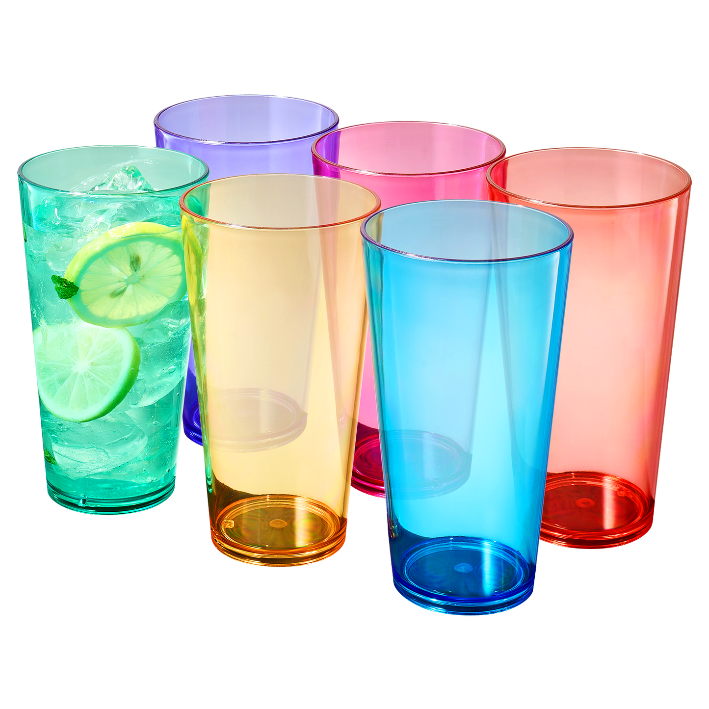 Dining & Tableware: Madrid Acrylic Highball Glassware, Set of 6 by Khen Site