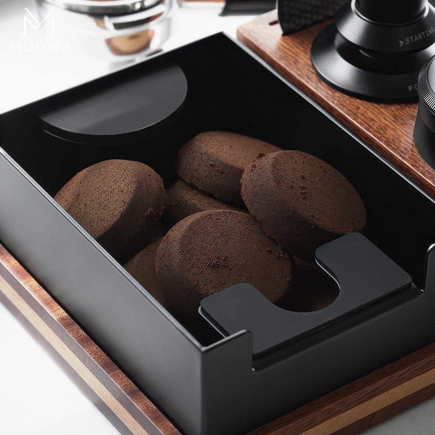 Premium Wooden Tamping Station Organizer