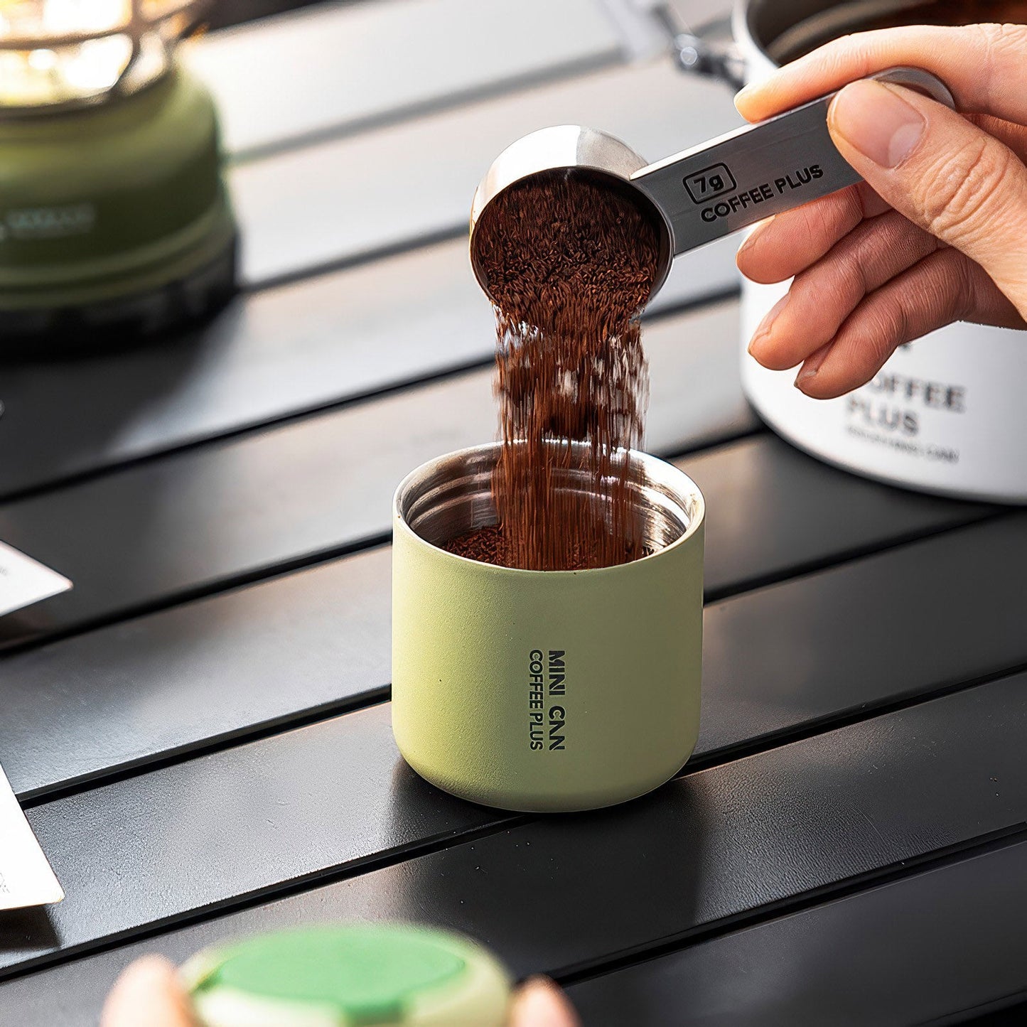 Portable Travel Coffee Bean Canister