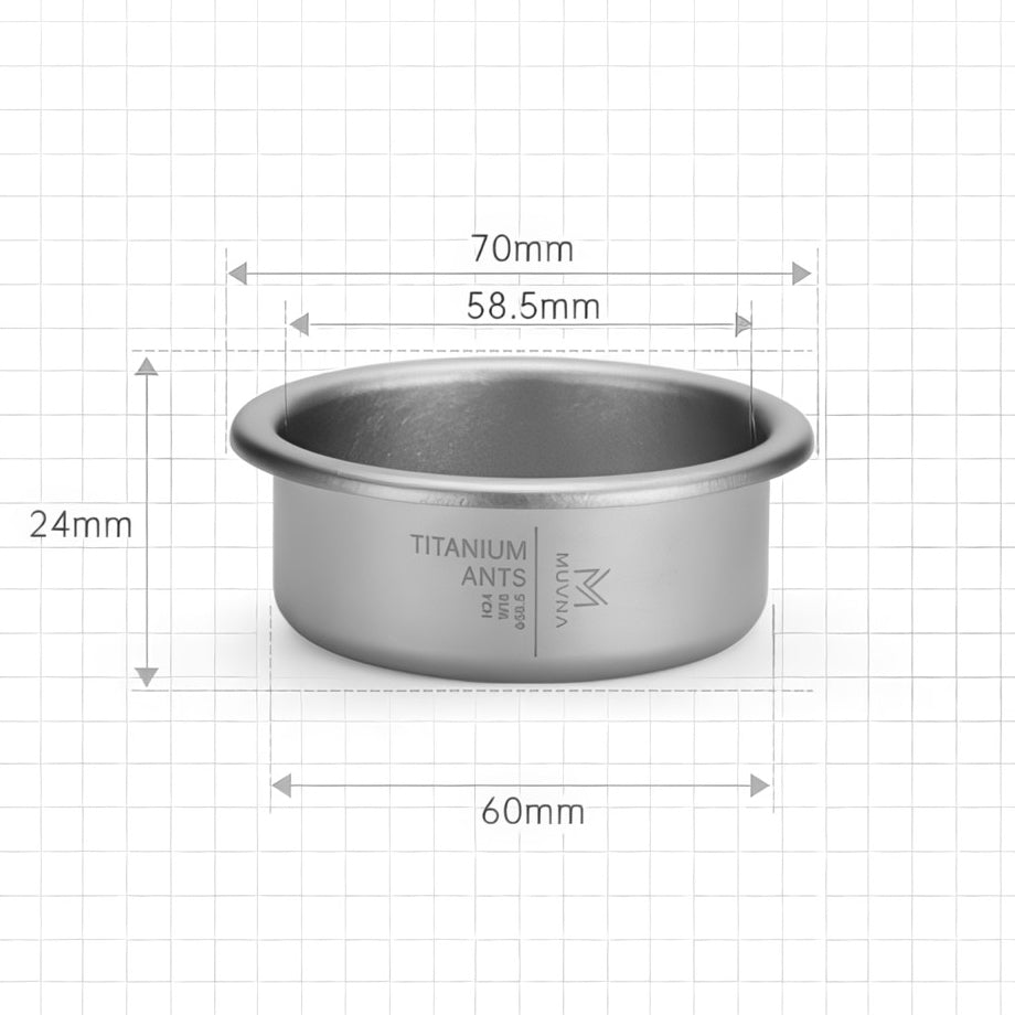 Pure Titanium Espresso Basket
