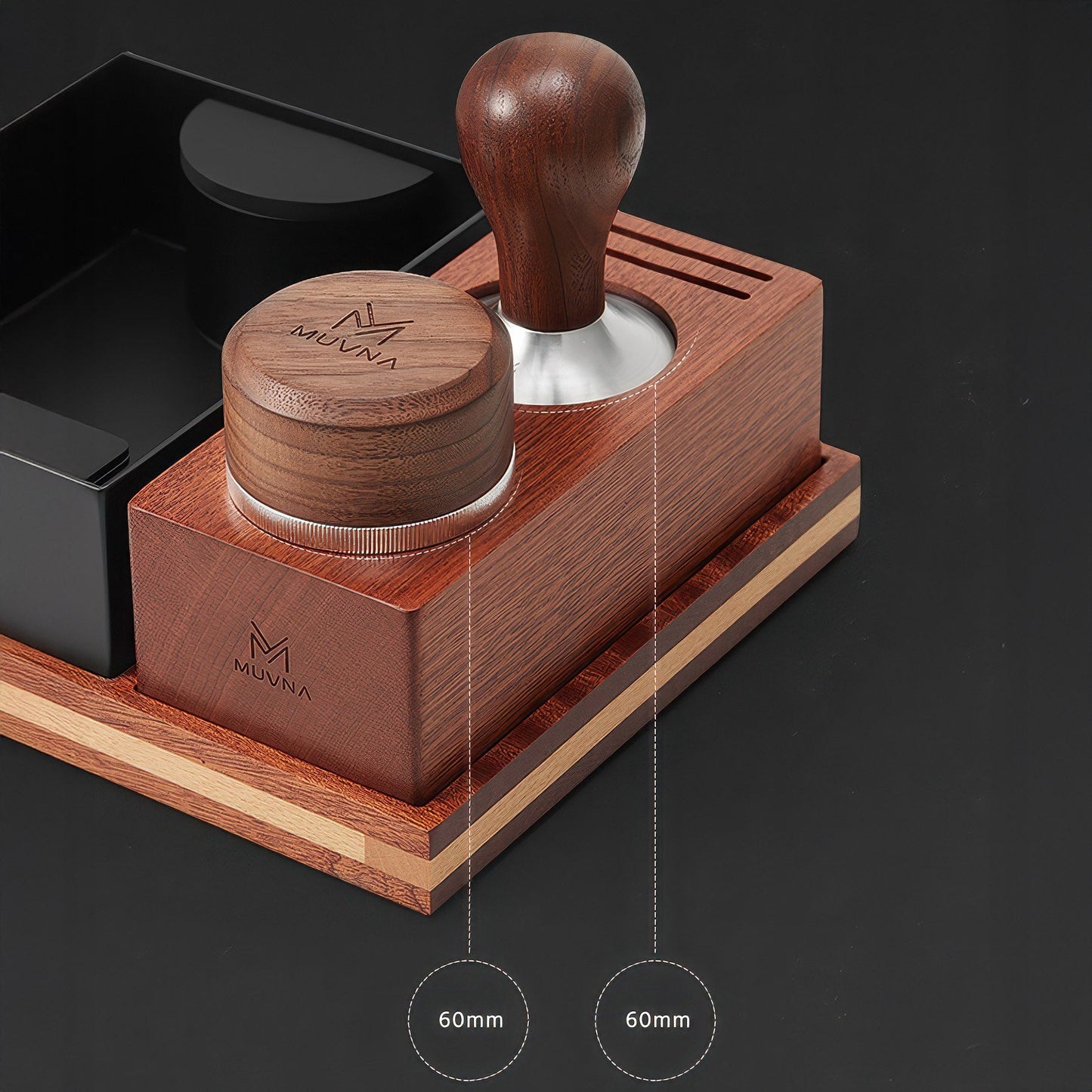 Premium Wooden Tamping Station Organizer