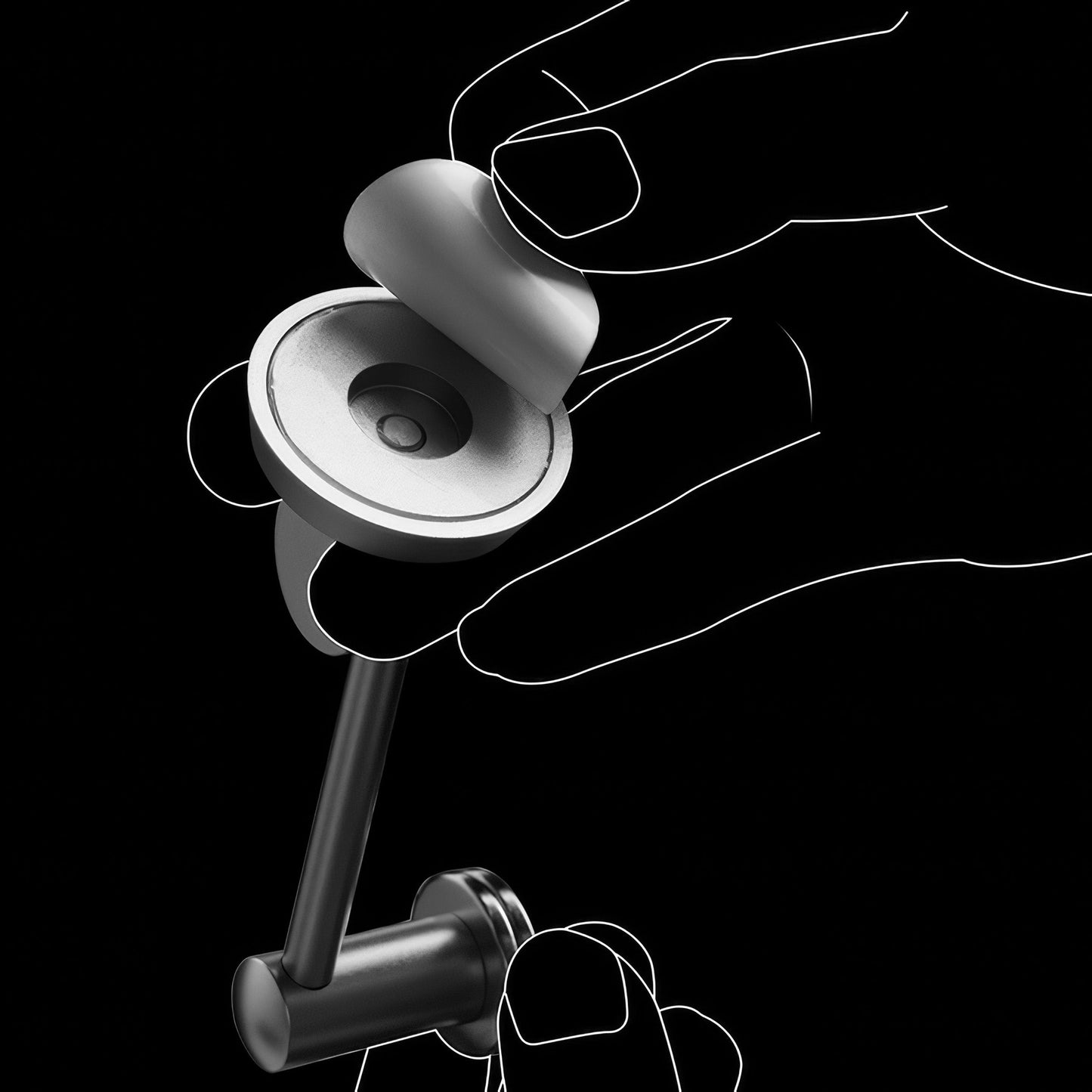 Multi-Function Magnetic Puck Screen Holder