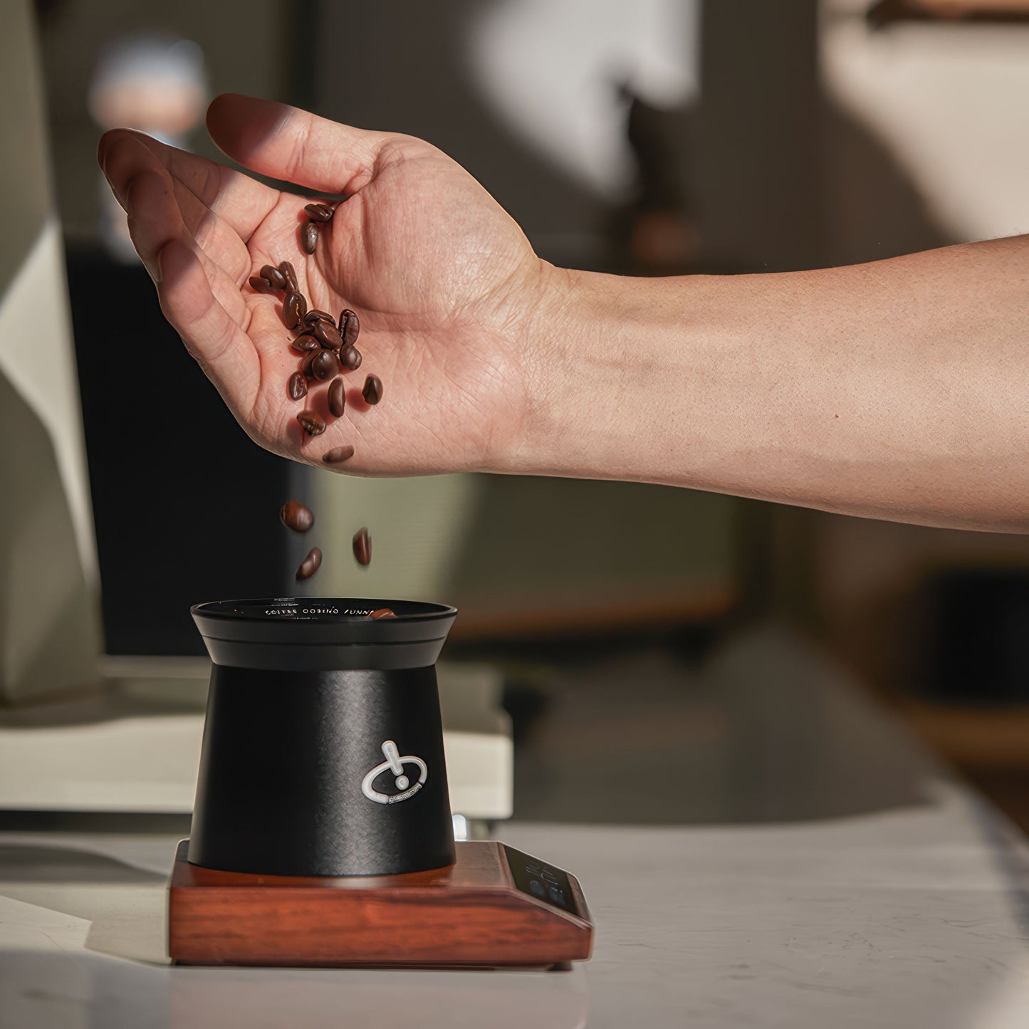 Precision Brew Walnut Digital Coffee Scale