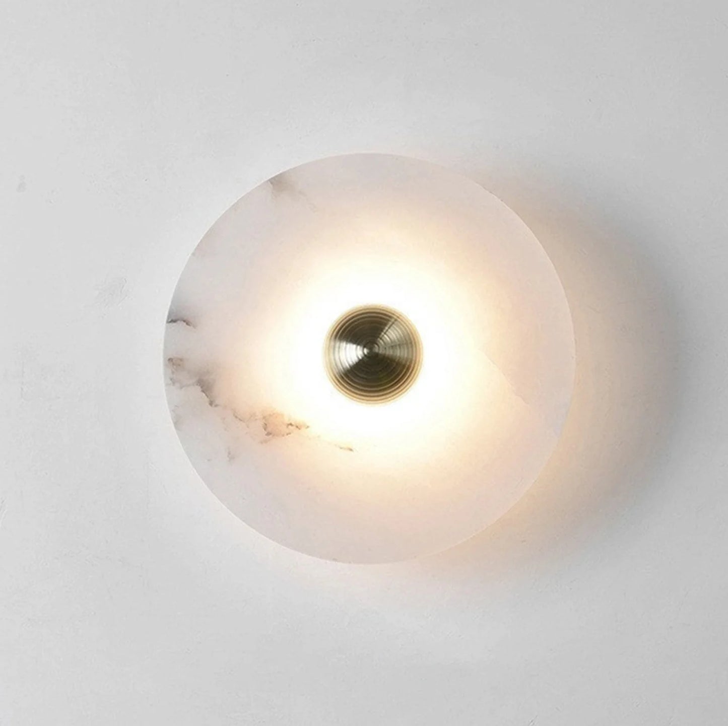 Round Alabaster Wall Lamp