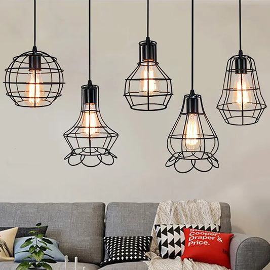 Luna Industrial Retro Style Pendant light