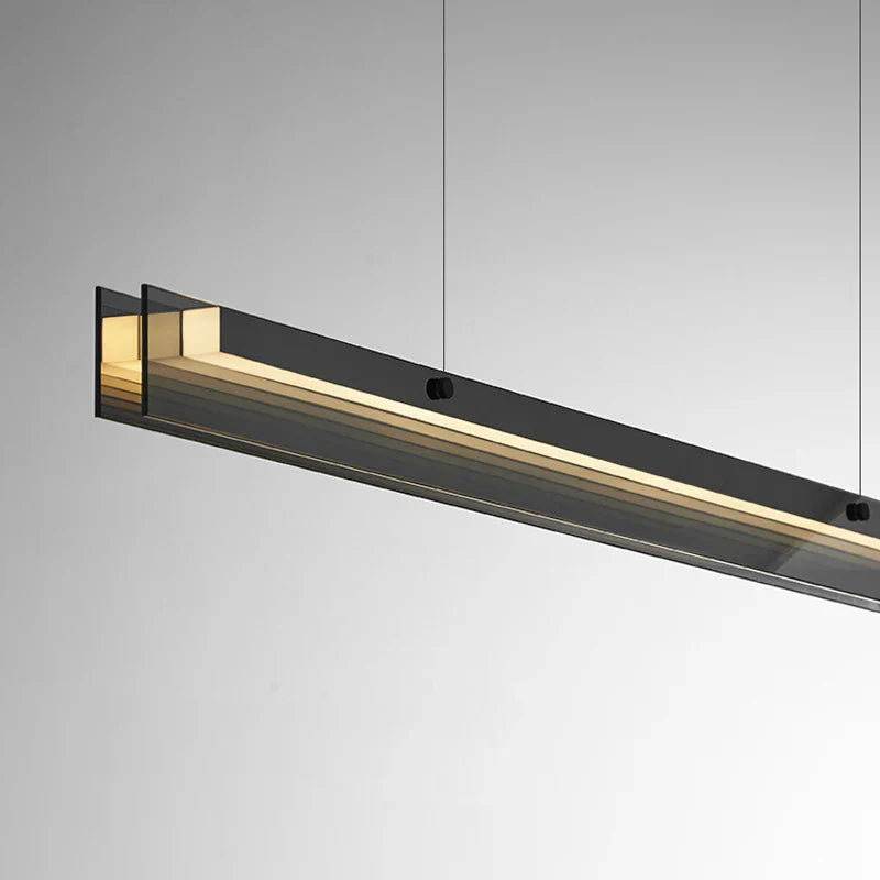 Sleek LED Pendant Lamp - Minimalist Elegance for Dining, Kitchen, Bar, and Office Decor