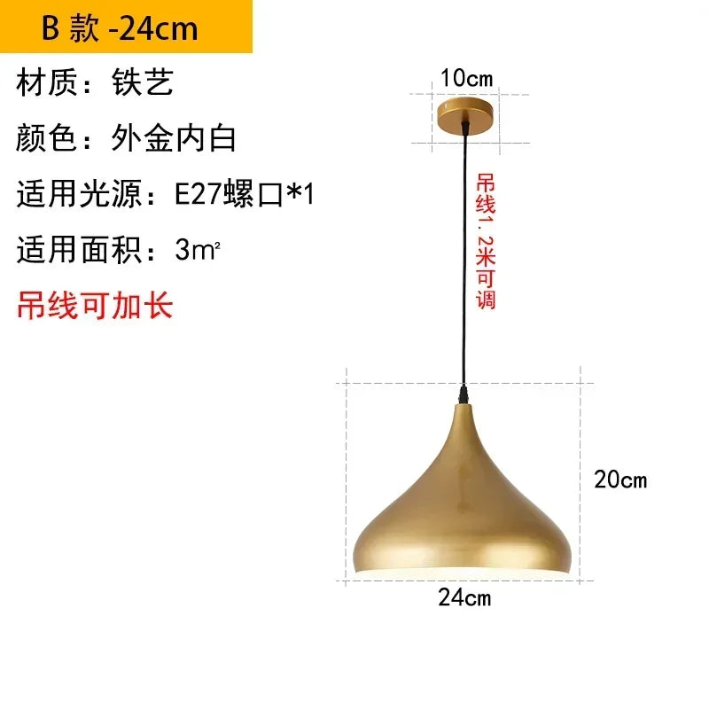 Modern Pendant Light Restaurant Chandelier Industrial Hanging Lamps for Ceiling Lamps Dining Table and Bar LED Lighting
