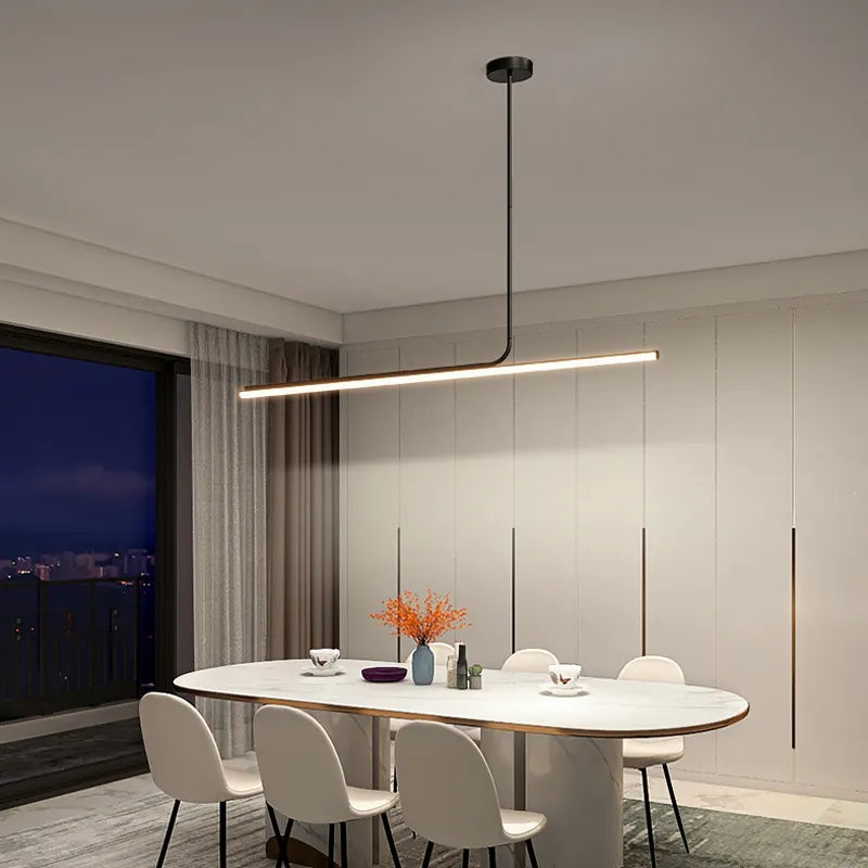 Nordic Minimalist Pendant Lamp - Ideal for Dining Halls, Tea Rooms, Bars, and Long Spaces