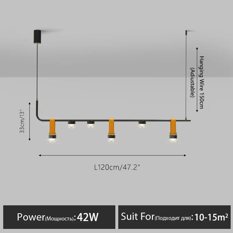 Modern LED Leather Chandelier - Nordic Pendant Light for Dining Room, Kitchen Island, and Ceiling Decor