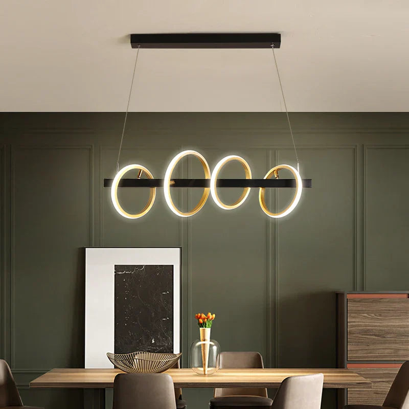 Modern LED Nordic Restaurant Ceiling Chandelier - Industrial Pendant Lamps for Dining Tables, Living Rooms, and Bars