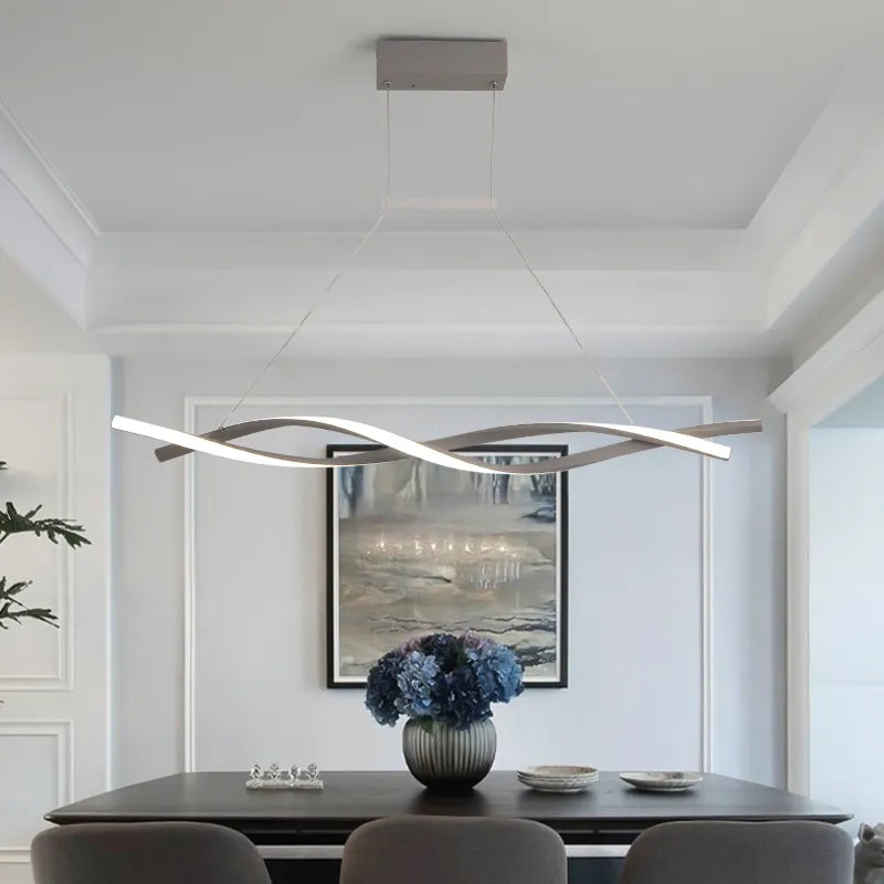 Elegant Dimmable LED Pendant Lamp - Versatile Lighting for Dining, Kitchen, Living Room, and Bedroom Decor