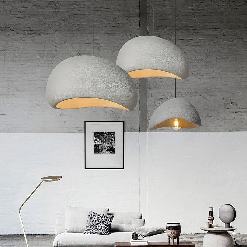Meera - Minimalist Nordic Wabi Sabi LED Pendant Lights - Stylish Dining Room Lighting Fixture"