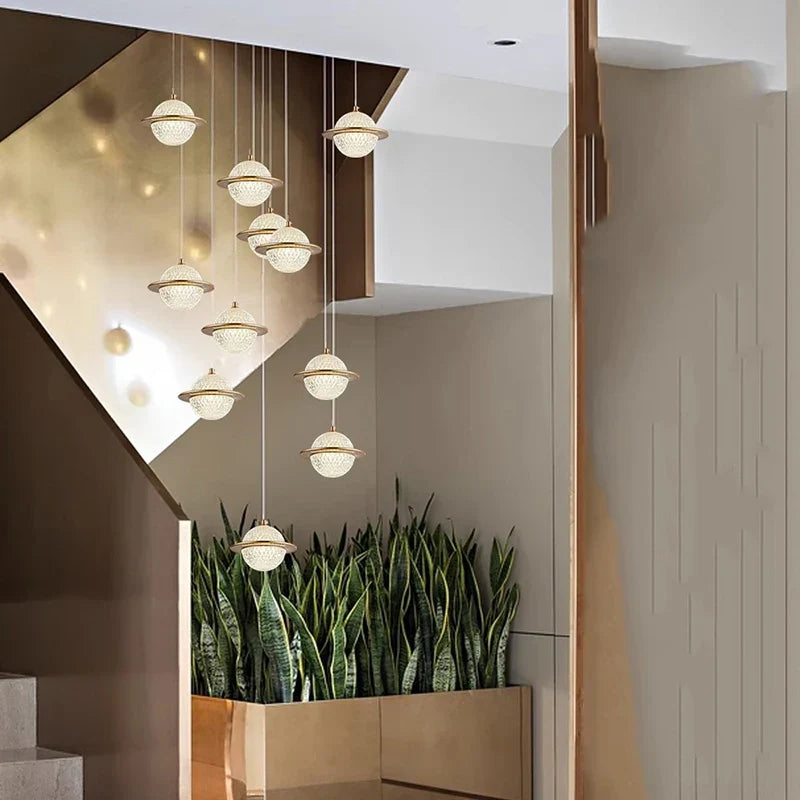 Nordic Home Decor Pendant Lamp - Versatile Lighting for Dining Rooms, Staircases, and Living Rooms