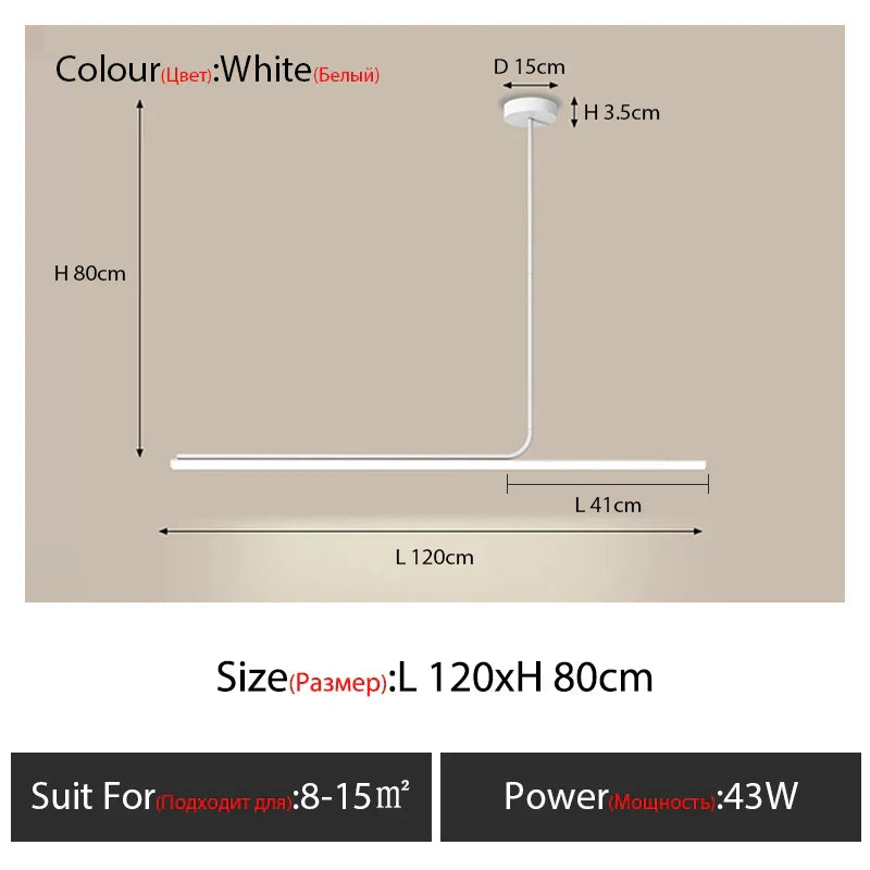 Nordic Minimalist Pendant Lamp - Ideal for Dining Halls, Tea Rooms, Bars, and Long Spaces