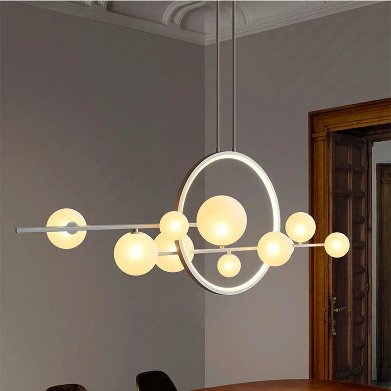 Modern Glass Pendant Lamp - Nordic Home Decor Lighting for Dining and Living Spaces