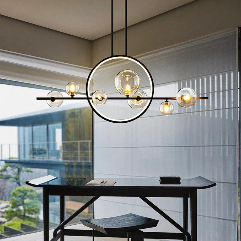 Modern Glass Pendant Lamp - Nordic Home Decor Lighting for Dining and Living Spaces