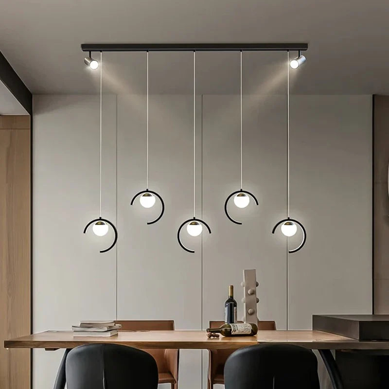 Sleek Modern Chandeliers for Dining Rooms - Stylish Pendant Lighting Fixtures for Indoor Decor