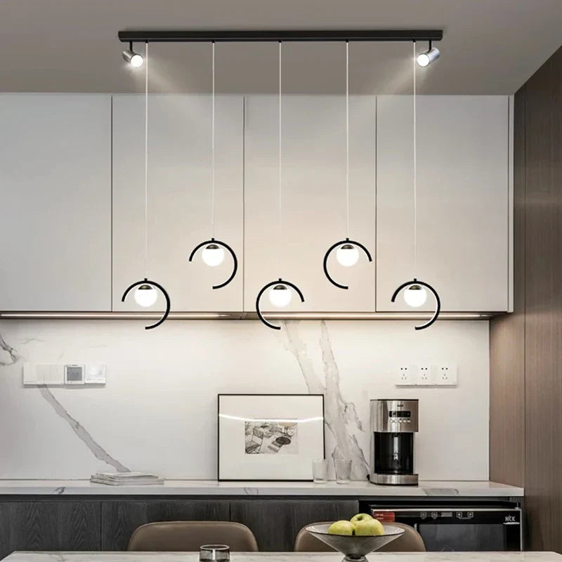 Sleek Modern Chandeliers for Dining Rooms - Stylish Pendant Lighting Fixtures for Indoor Decor