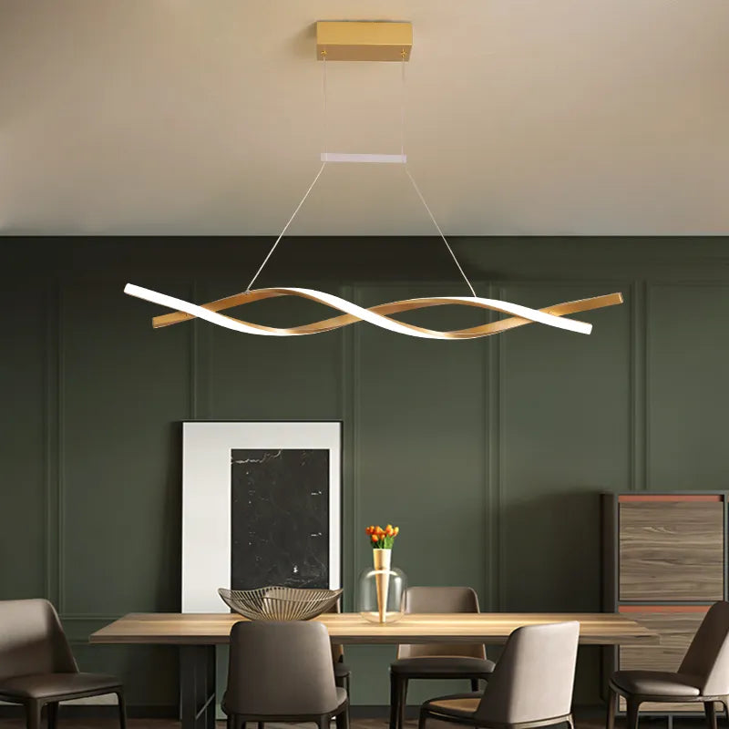 Elegant Dimmable LED Pendant Lamp - Versatile Lighting for Dining, Kitchen, Living Room, and Bedroom Decor