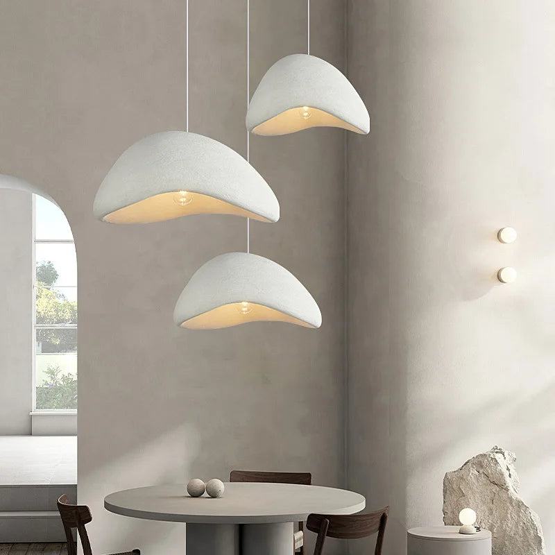 Meera - Minimalist Nordic Wabi Sabi LED Pendant Lights - Stylish Dining Room Lighting Fixture"