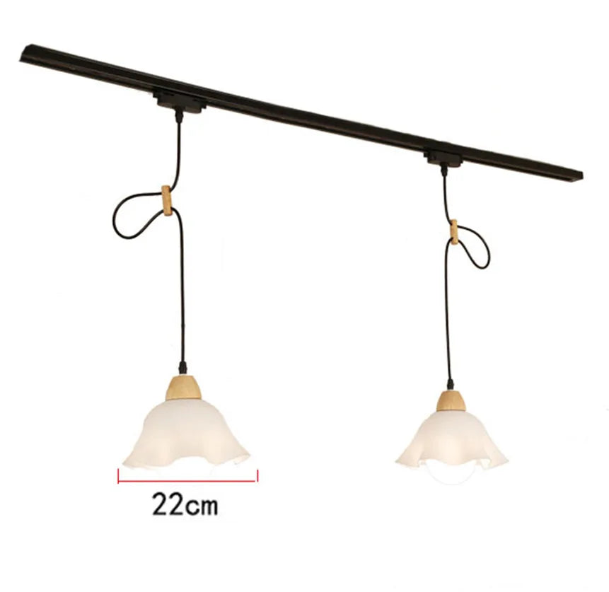 Modern LED Track Light with Adjustable Pendant Design - 12W Hanging Lamp