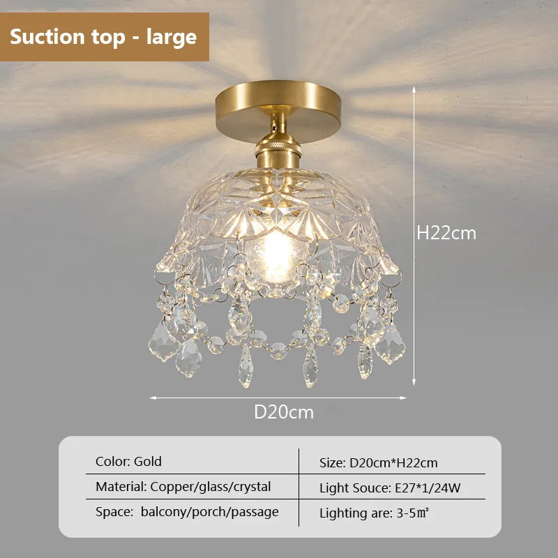 European Retro Glass Pendant Lamp - Vintage-Inspired Lighting Fixture