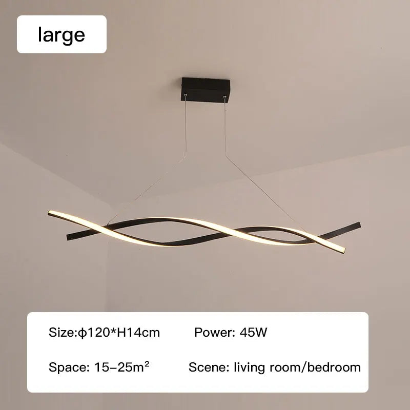 Elegant Dimmable LED Pendant Lamp - Versatile Lighting for Dining, Kitchen, Living Room, and Bedroom Decor