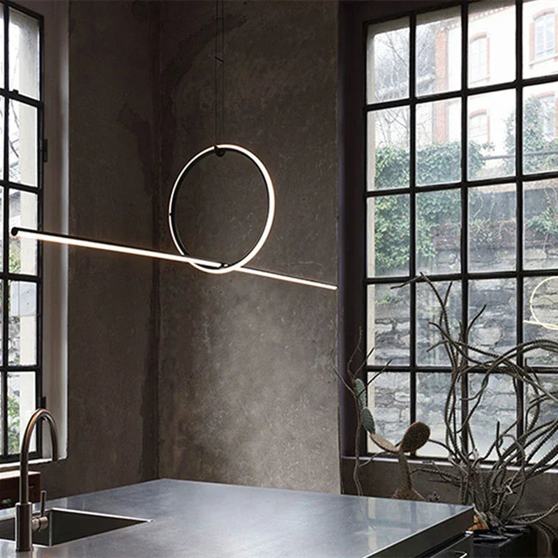 Sleek LED Pendant Light - Modern Italian Design for Restaurants, Bars, Bedrooms, and Living Room Decor