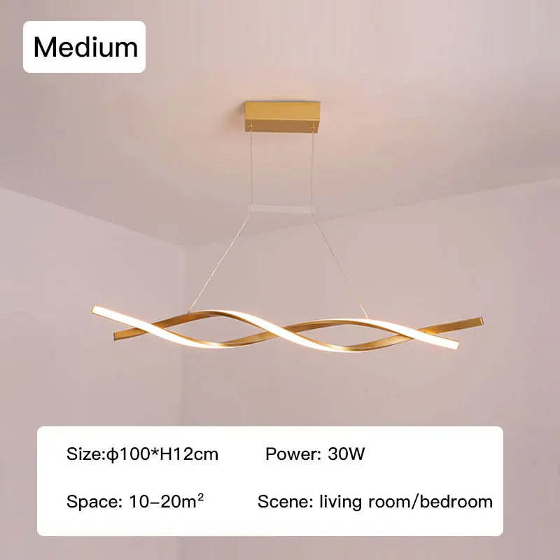 Elegant Dimmable LED Pendant Lamp - Versatile Lighting for Dining, Kitchen, Living Room, and Bedroom Decor