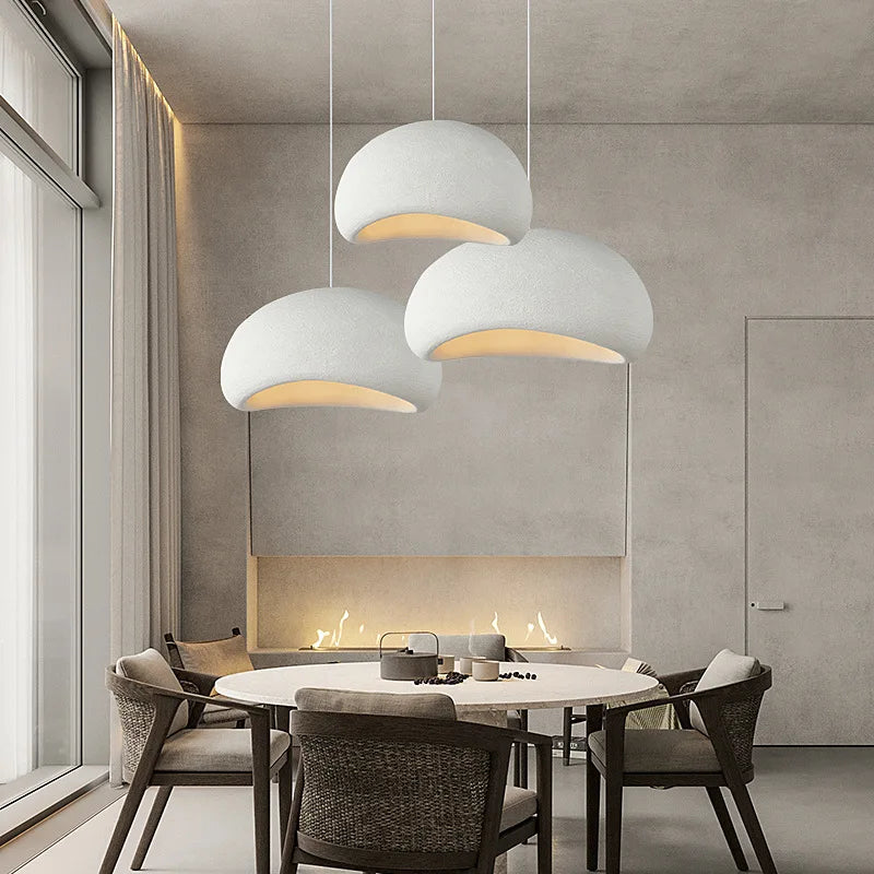 Meera - Minimalist Nordic Wabi Sabi LED Pendant Lights - Stylish Dining Room Lighting Fixture"