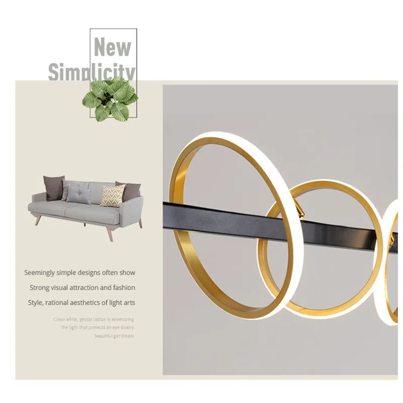 Modern LED Nordic Restaurant Ceiling Chandelier - Industrial Pendant Lamps for Dining Tables, Living Rooms, and Bars