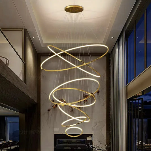 Home Decoration Pendant Lamp with LED Lights - Versatile Chandelier Lighting for Living Rooms, Bedrooms, and Dining Rooms