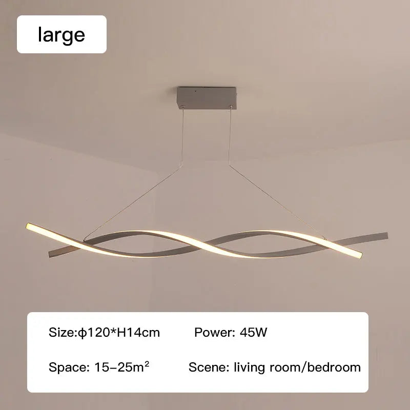 Elegant Dimmable LED Pendant Lamp - Versatile Lighting for Dining, Kitchen, Living Room, and Bedroom Decor