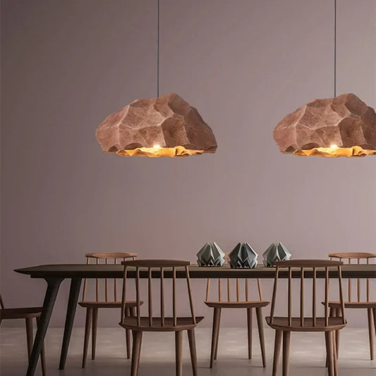 Wabi Sabi Designer Pendant Lamp - Minimalist LED Chandeliers for Restaurant, Bedroom, and Creative Home Decor