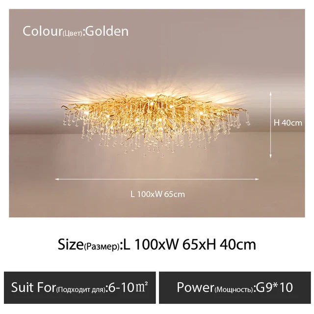 Luxury Crystal Chandelier - Modern LED Ceiling Lighting for Restaurants, Villas, Staircases, Halls, Living Rooms, and Pendant Lamps